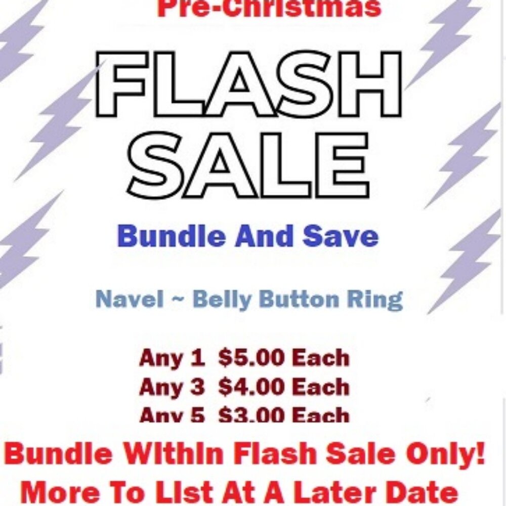 1 @ $5.00 ~ Bundle  Any 3 @ $4.00 Ea. Or Any 5 @ $3.00 Ea.